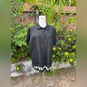 Men’s Vintage Hot Cotton 100% Linen Shirt Size M
